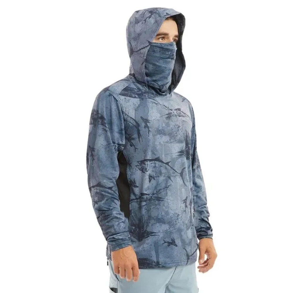 Fishing Hoodie - Fishing Hood Riding Tops T-shirt Summer