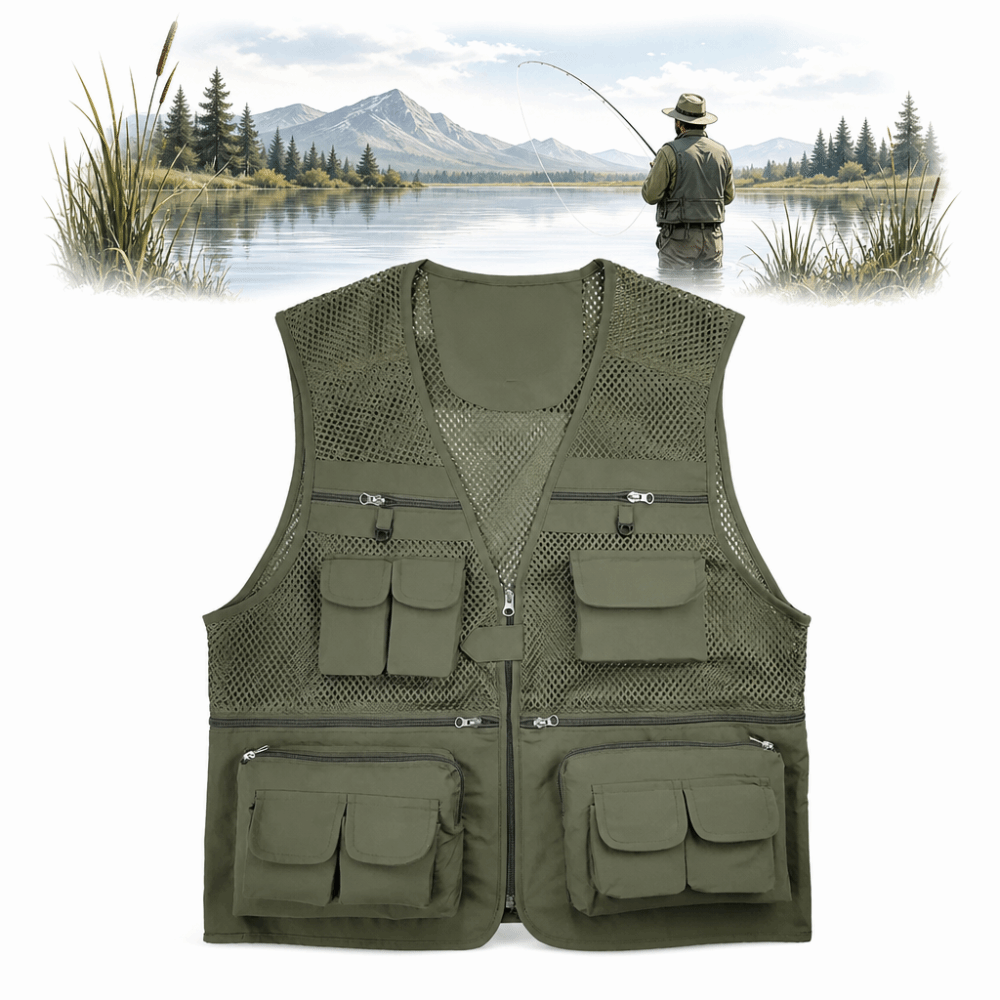 Durable with 16 Pockets Fishin - Fishing Vest review and price