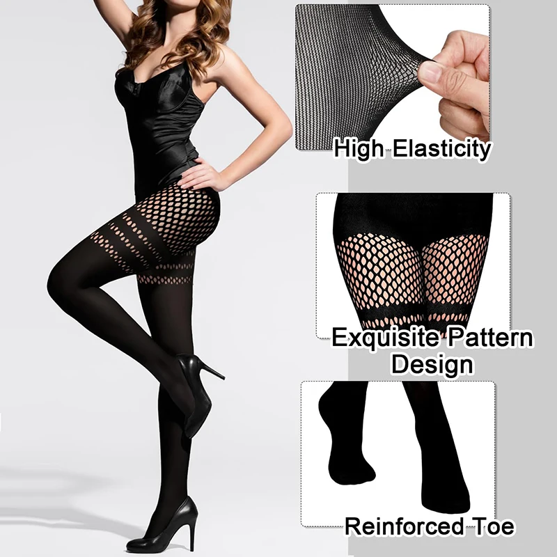 Black Hollow-Out Pantyhose Sus - Fishing Socks review and price